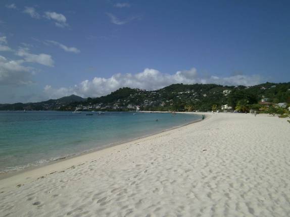 A bela praia de Grande Anse, em Granada